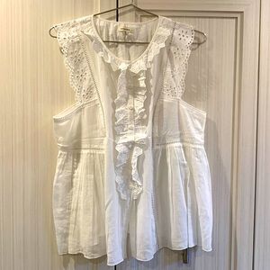 New Max Studio White Cotton Stylish Top!